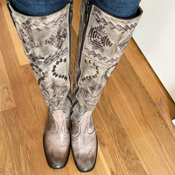 Mark Nason Shoes - Mark Nason Leather Embellished Boots